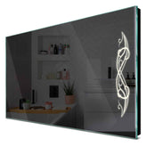 Specchio LED Rettangolare | Controllo tramite interruttore a muro | Luce bianca neutra - Reyze Serie Good Vibes Modello 6